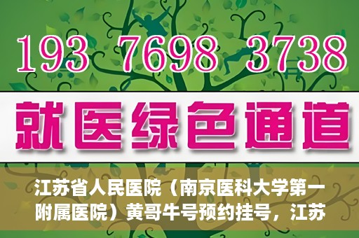 江苏省人民医院（南京医科大学第一附属医院）黄哥牛号预约挂号，江苏省人民医院（南京医科大学第一附属医院）黄哥牛号预约挂号攻略