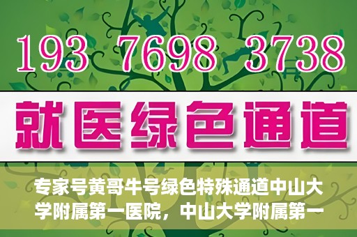专家号黄哥牛号绿色特殊通道中山大学附属第一医院，中山大学附属第一医院专家号黄哥牛号绿色特殊通道揭秘