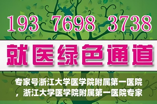 专家号浙江大学医学院附属第一医院，浙江大学医学院附属第一医院专家号解读，权威医疗团队深度剖析健康之道