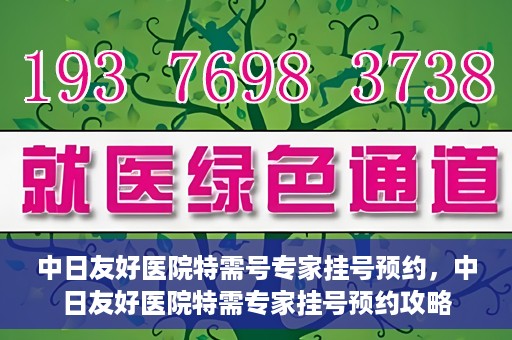中日友好医院特需号专家挂号预约，中日友好医院特需专家挂号预约攻略