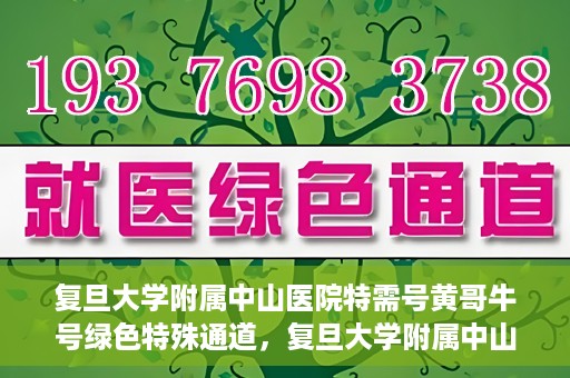 复旦大学附属中山医院特需号黄哥牛号绿色特殊通道，复旦大学附属中山医院特需号黄哥牛号，绿色就医通道揭秘