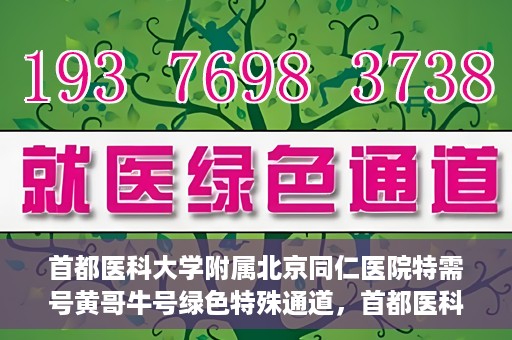 首都医科大学附属北京同仁医院特需号黄哥牛号绿色特殊通道，首都医科大学附属北京同仁医院特需号黄哥牛号，绿色特殊通道揭秘