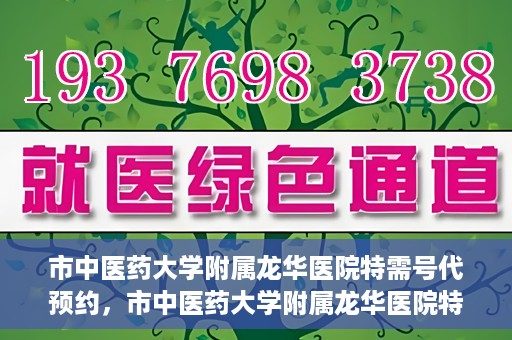 市中医药大学附属龙华医院特需号代预约，市中医药大学附属龙华医院特需号预约服务解析