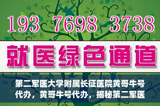 第二军医大学附属长征医院黄哥牛号代办，黄哥牛号代办，揭秘第二军医大学附属长征医院的医疗服务新篇章