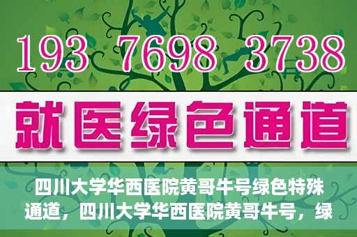四川大学华西医院黄哥牛号绿色特殊通道，四川大学华西医院黄哥牛号，绿色特殊通道开启生命之门