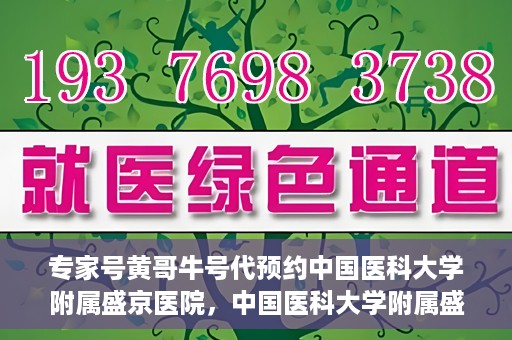 专家号黄哥牛号代预约中国医科大学附属盛京医院，中国医科大学附属盛京医院专家号黄哥牛号代预约服务解析