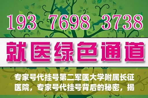 专家号代挂号第二军医大学附属长征医院，专家号代挂号背后的秘密，揭秘长征医院的医疗专家资源与服务体验
