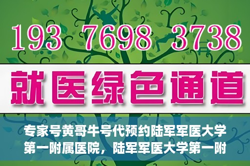 专家号黄哥牛号代预约陆军军医大学第一附属医院，陆军军医大学第一附属医院专家号黄哥牛号预约指南