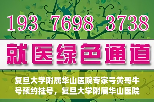复旦大学附属华山医院专家号黄哥牛号预约挂号，复旦大学附属华山医院专家黄哥牛号预约攻略，轻松挂号，专业诊疗体验