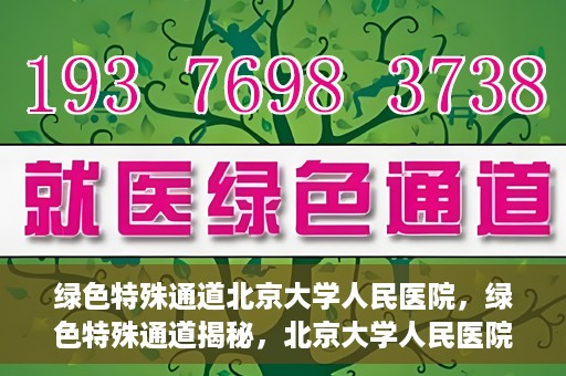 绿色特殊通道北京大学人民医院，绿色特殊通道揭秘，北京大学人民医院的健康守护之道