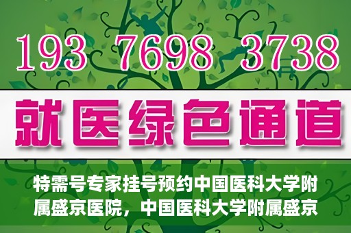 特需号专家挂号预约中国医科大学附属盛京医院，中国医科大学附属盛京医院特需专家挂号预约指南