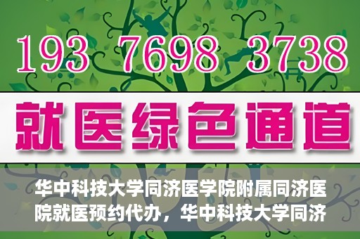 华中科技大学同济医学院附属同济医院就医预约代办，华中科技大学同济医学院附属同济医院就医预约代办服务详解