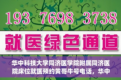 华中科技大学同济医学院附属同济医院床位就医预约黄哥牛号电话，华中科技大学同济医院床位预约热线，黄哥牛号电话一览