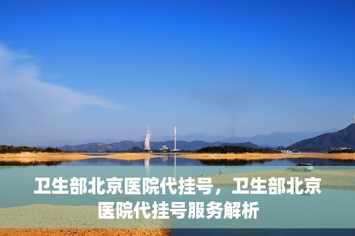 卫生部北京医院代挂号，卫生部北京医院代挂号服务解析