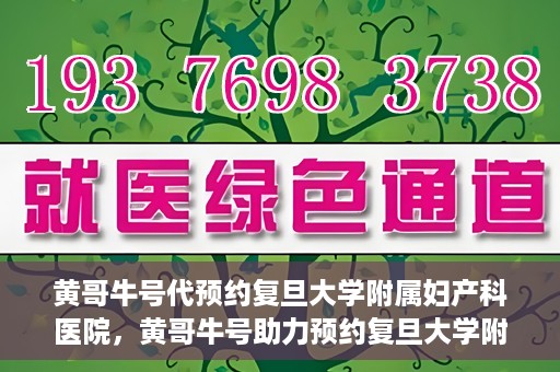 黄哥牛号代预约复旦大学附属妇产科医院，黄哥牛号助力预约复旦大学附属妇产科医院，一站式便捷服务开启预约新纪元