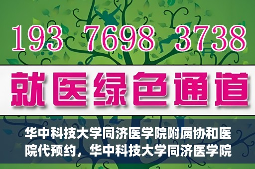 华中科技大学同济医学院附属协和医院代预约，华中科技大学同济医学院附属协和医院便捷代预约服务解析