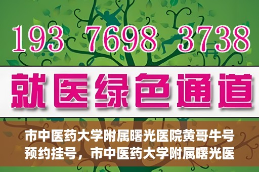 市中医药大学附属曙光医院黄哥牛号预约挂号，市中医药大学附属曙光医院黄哥牛号，预约挂号攻略