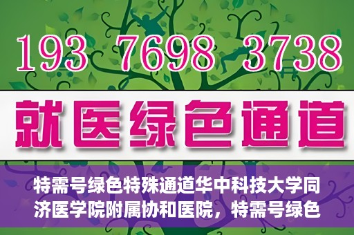 特需号绿色特殊通道华中科技大学同济医学院附属协和医院，特需号绿色通道的奥秘，华中科技大学同济医学院附属协和医院独家解读