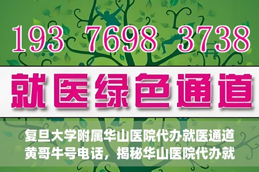 复旦大学附属华山医院代办就医通道黄哥牛号电话，揭秘华山医院代办就医通道，黄哥牛号电话背后的故事