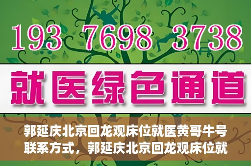 郭延庆北京回龙观床位就医黄哥牛号联系方式，郭延庆北京回龙观床位就医攻略，黄哥牛号联系方式揭秘