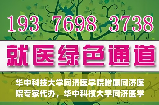 华中科技大学同济医学院附属同济医院专家代办，华中科技大学同济医学院同济医院专家代办服务解析