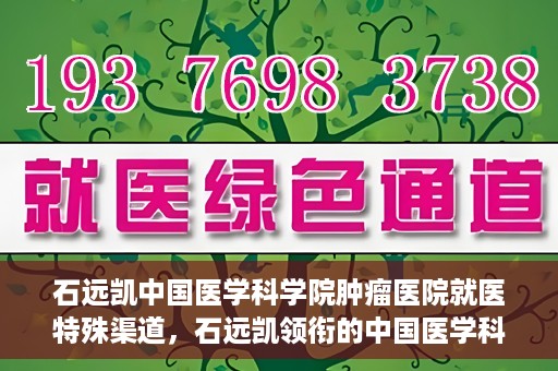 石远凯中国医学科学院肿瘤医院就医特殊渠道，石远凯领衔的中国医学科学院肿瘤医院特殊就医渠道解析