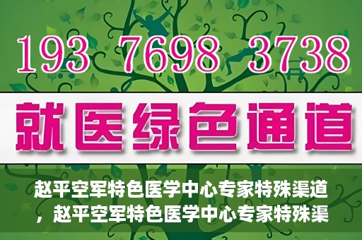 赵平空军特色医学中心专家特殊渠道，赵平空军特色医学中心专家特殊渠道揭秘，专业团队倾力打造医疗新纪元