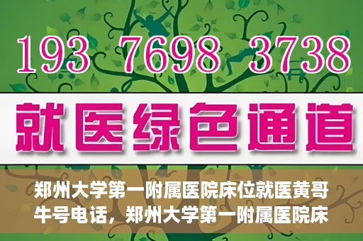 郑州大学第一附属医院床位就医黄哥牛号电话，郑州大学第一附属医院床位就医黄哥牛号电话——权威医疗资源的绿色通道揭秘