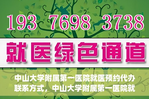 中山大学附属第一医院就医预约代办联系方式，中山大学附属第一医院就医预约联系方式及代办服务详解