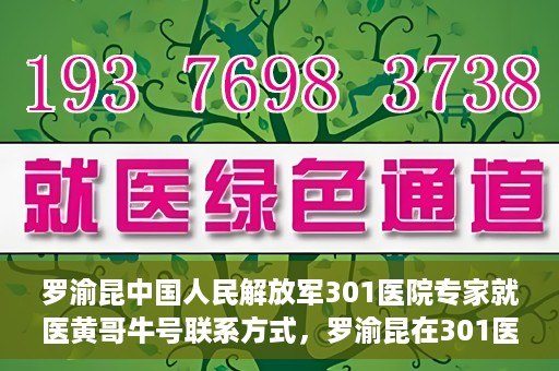 罗渝昆中国人民解放军301医院专家就医黄哥牛号联系方式，罗渝昆在301医院的健康守护者，黄哥牛号联系方式揭秘