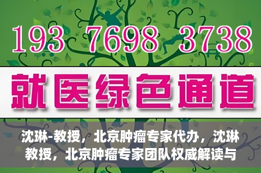 沈琳-教授，北京肿瘤专家代办，沈琳教授，北京肿瘤专家团队权威解读与代办服务解析