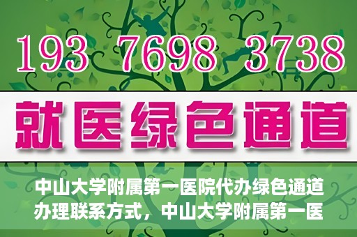 中山大学附属第一医院代办绿色通道办理联系方式，中山大学附属第一医院绿色通道办理指南，快速了解代办联系方式