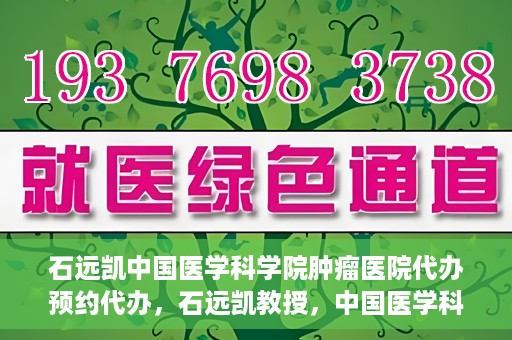 石远凯中国医学科学院肿瘤医院代办预约代办，石远凯教授，中国医学科学院肿瘤医院预约代办攻略