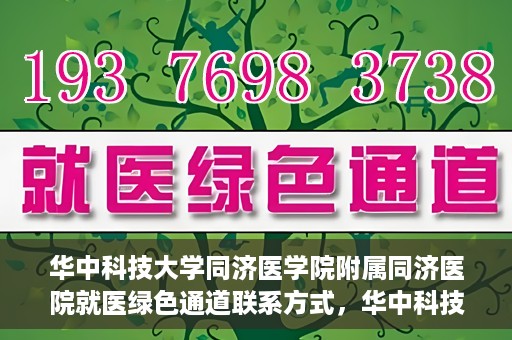 华中科技大学同济医学院附属同济医院就医绿色通道联系方式，华中科技大学同济医院就医绿色通道联系方式及流程简介