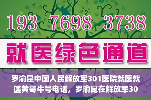 罗渝昆中国人民解放军301医院就医就医黄哥牛号电话，罗渝昆在解放军301医院就医经历，揭秘黄哥牛号背后的故事与电话曝光