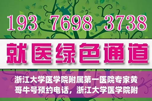 浙江大学医学院附属第一医院专家黄哥牛号预约电话，浙江大学医学院附属第一医院专家黄哥牛号预约热线揭秘