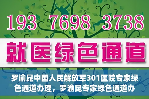 罗渝昆中国人民解放军301医院专家绿色通道办理，罗渝昆专家绿色通道办理，中国人民解放军301医院的专业服务体验