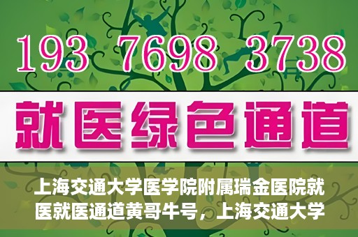 上海交通大学医学院附属瑞金医院就医就医通道黄哥牛号，上海交通大学医学院附属瑞金医院就医通道，黄哥牛号助您便捷就医体验