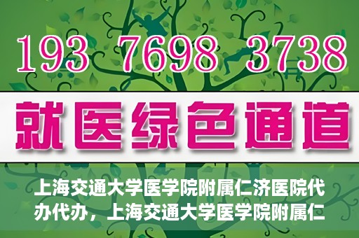 上海交通大学医学院附属仁济医院代办代办，上海交通大学医学院附属仁济医院代办服务详解，一站式代办解决方案