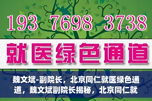 魏文斌-副院长，北京同仁就医绿色通道，魏文斌副院长揭秘，北京同仁就医绿色通道独家报道