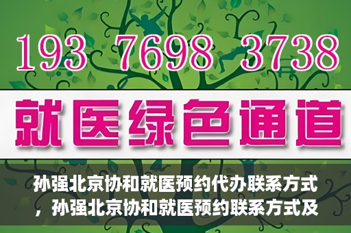孙强北京协和就医预约代办联系方式，孙强北京协和就医预约联系方式及代办服务指南