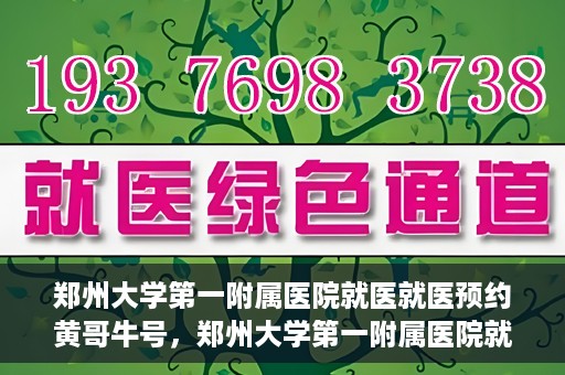 郑州大学第一附属医院就医就医预约黄哥牛号，郑州大学第一附属医院就医预约秘籍，黄哥牛号引领便捷就医新风尚