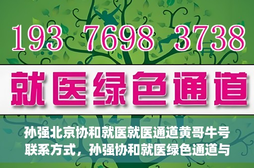 孙强北京协和就医就医通道黄哥牛号联系方式，孙强协和就医绿色通道与黄哥牛号联系方式揭秘