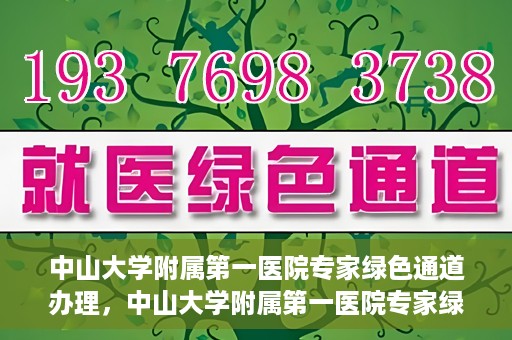 中山大学附属第一医院专家绿色通道办理，中山大学附属第一医院专家绿色通道办理详解
