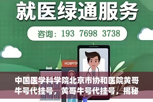 中国医学科学院北京市协和医院黄哥牛号代挂号，黄哥牛号代挂号，揭秘中国医学科学院北京市协和医院挂号背后的故事