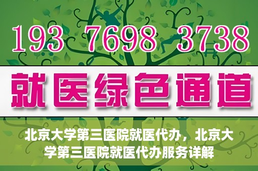 北京大学第三医院就医代办，北京大学第三医院就医代办服务详解