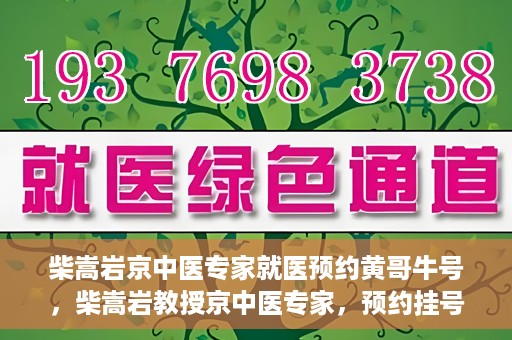 柴嵩岩京中医专家就医预约黄哥牛号，柴嵩岩教授京中医专家，预约挂号攻略及就医指南