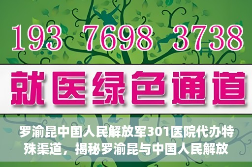 罗渝昆中国人民解放军301医院代办特殊渠道，揭秘罗渝昆与中国人民解放军301医院特殊渠道代办内幕