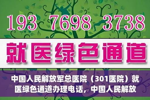 中国人民解放军总医院（301医院）就医绿色通道办理电话，中国人民解放军总医院就医绿色通道办理热线详解