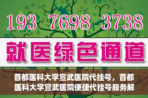 首都医科大学宣武医院代挂号，首都医科大学宣武医院便捷代挂号服务解析